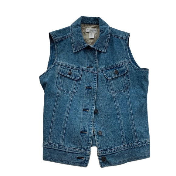 J.Jill Women's Jeans Vest - Picture 6 of 7